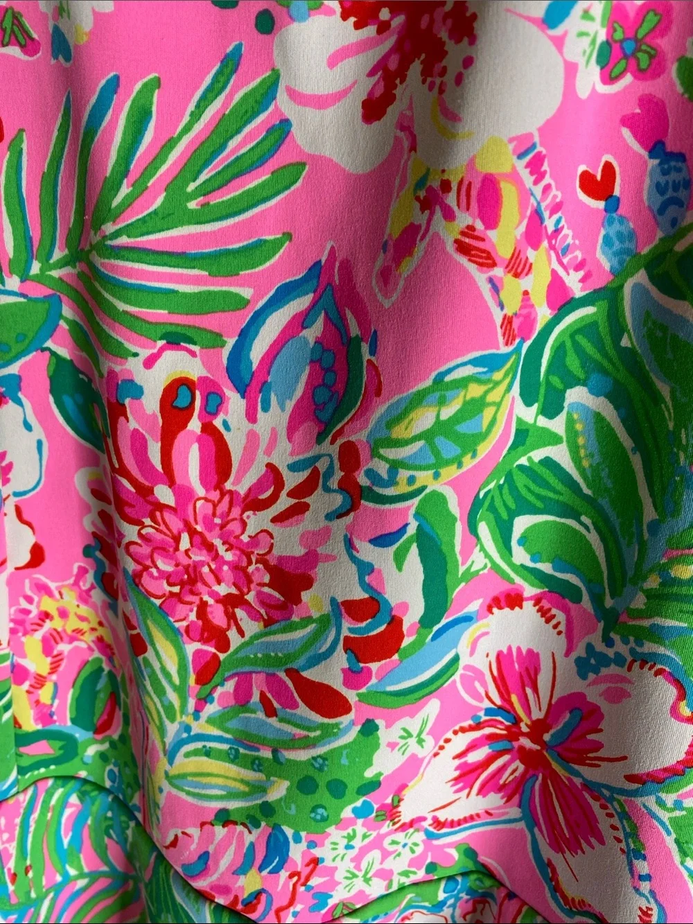 Lilly Pulitzer Luxletic Bright Floral Performance Tank Style Athletic Dress